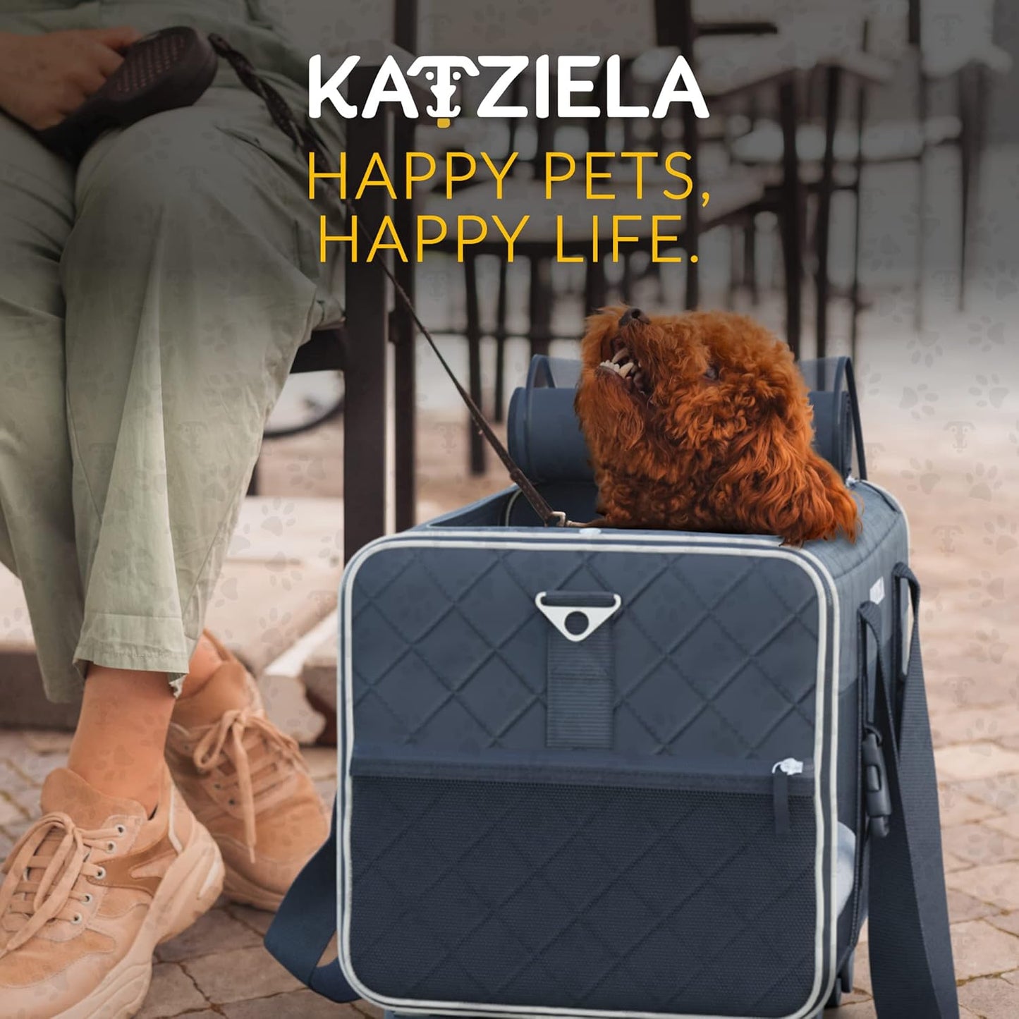 Pet Carrier Airline Approved - Dog Carrier with Wheels - TSA Airline Approved Dog Carrier - Rolling Pet Carrier with Wheels for Small to Medium Size Cat or Dog - Airplane Cabin Animal Friendly Luggage