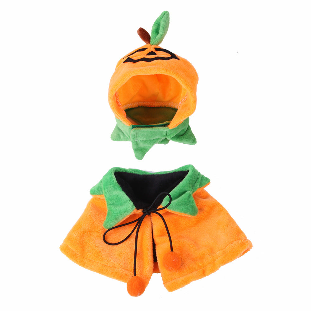 Halloween Pumpkin Double-Sided Dog Cloak Cat Halloween Ornaments