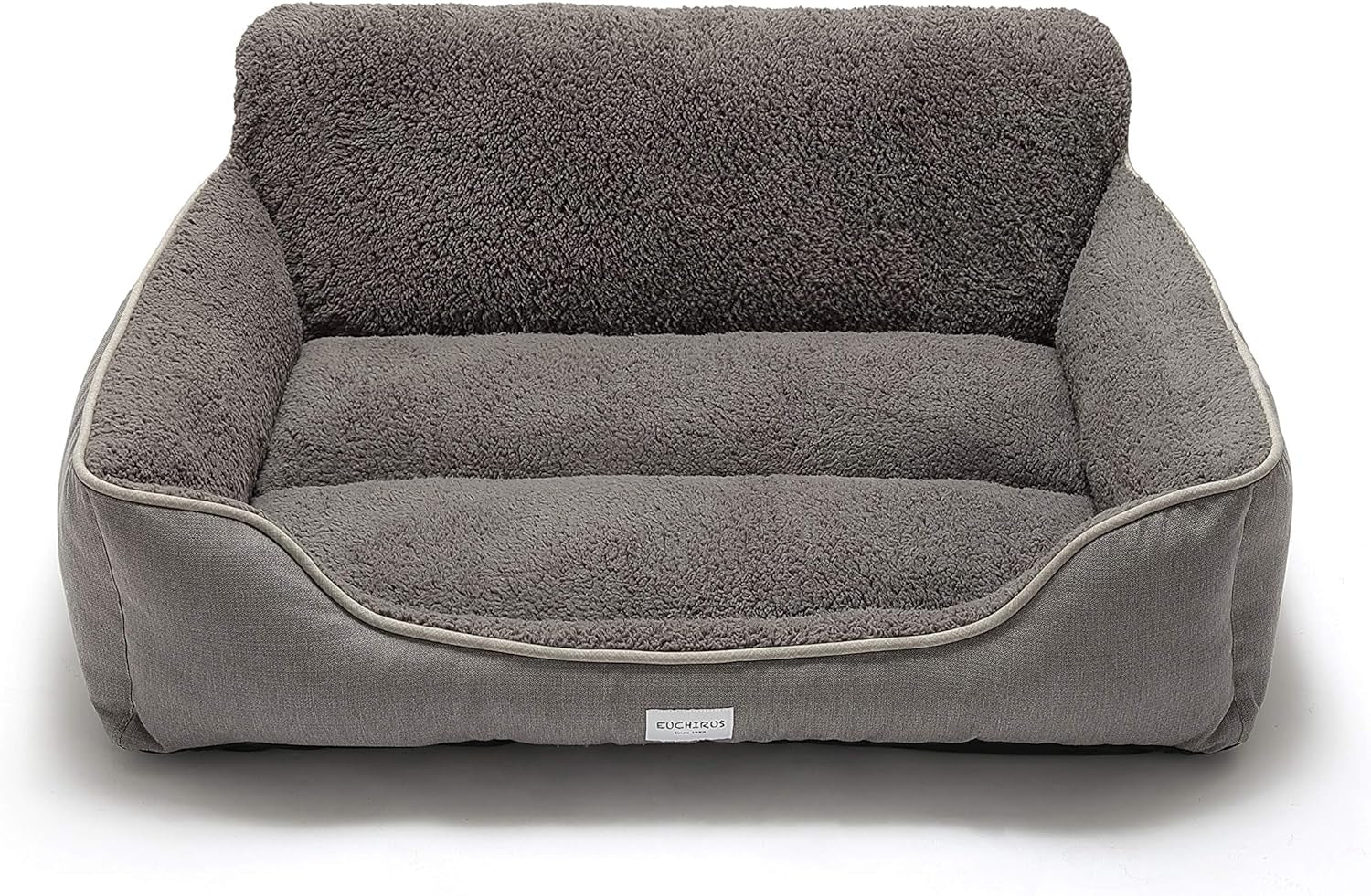 Rectangle Dog Bed - Washable and Warm with Anti-Slip Bottom for Small, Medium, and Large Dogs (Medium, Grey)