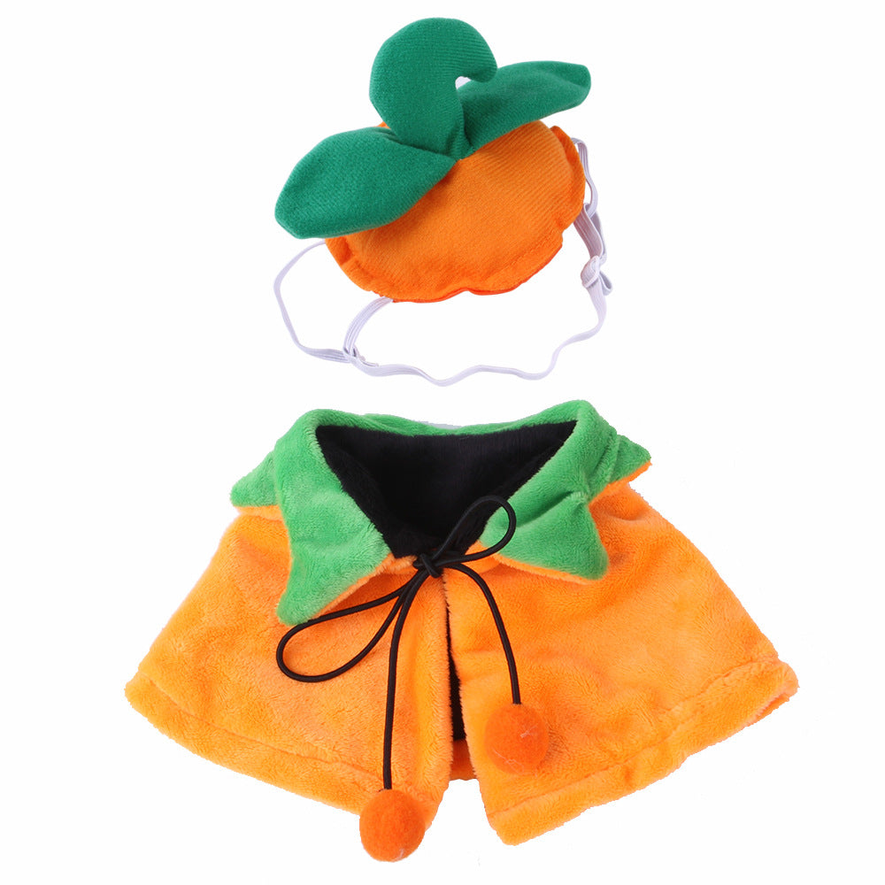 Halloween Pumpkin Double-Sided Dog Cloak Cat Halloween Ornaments