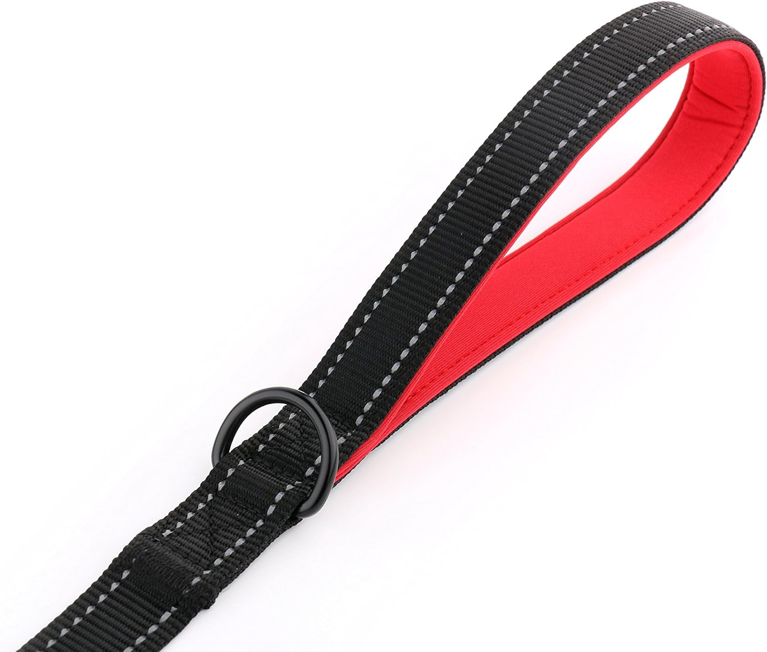 6-Foot Heavy Duty Dog Leash with Padded Traffic Handles, Reflective Dual Handle Design for Enhanced Control and Safety Training, Suitable for Large and Medium Dogs (Black)
